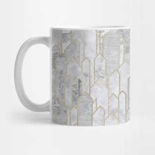 Silver Quartz Crystals - Geometric Luxury Mug